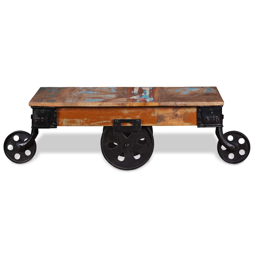Coffee Table Reclaimed Wood 90x45x35 Cm