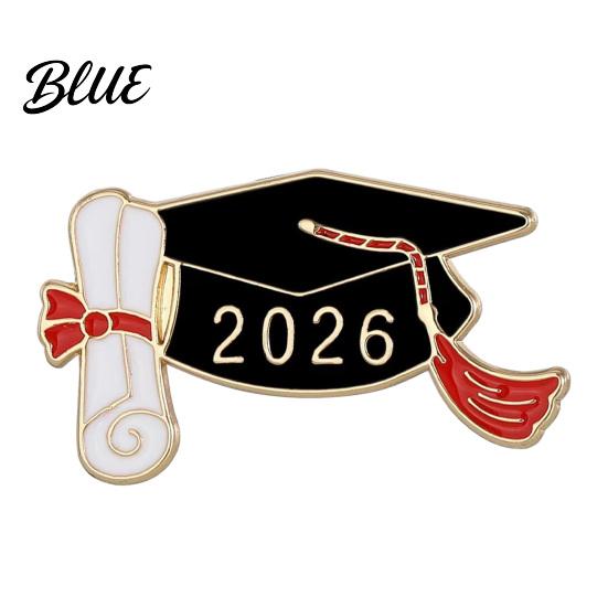 Wear-resistant Graduation Badge 2026 Brooch Pin Cap Star Scroll Paper