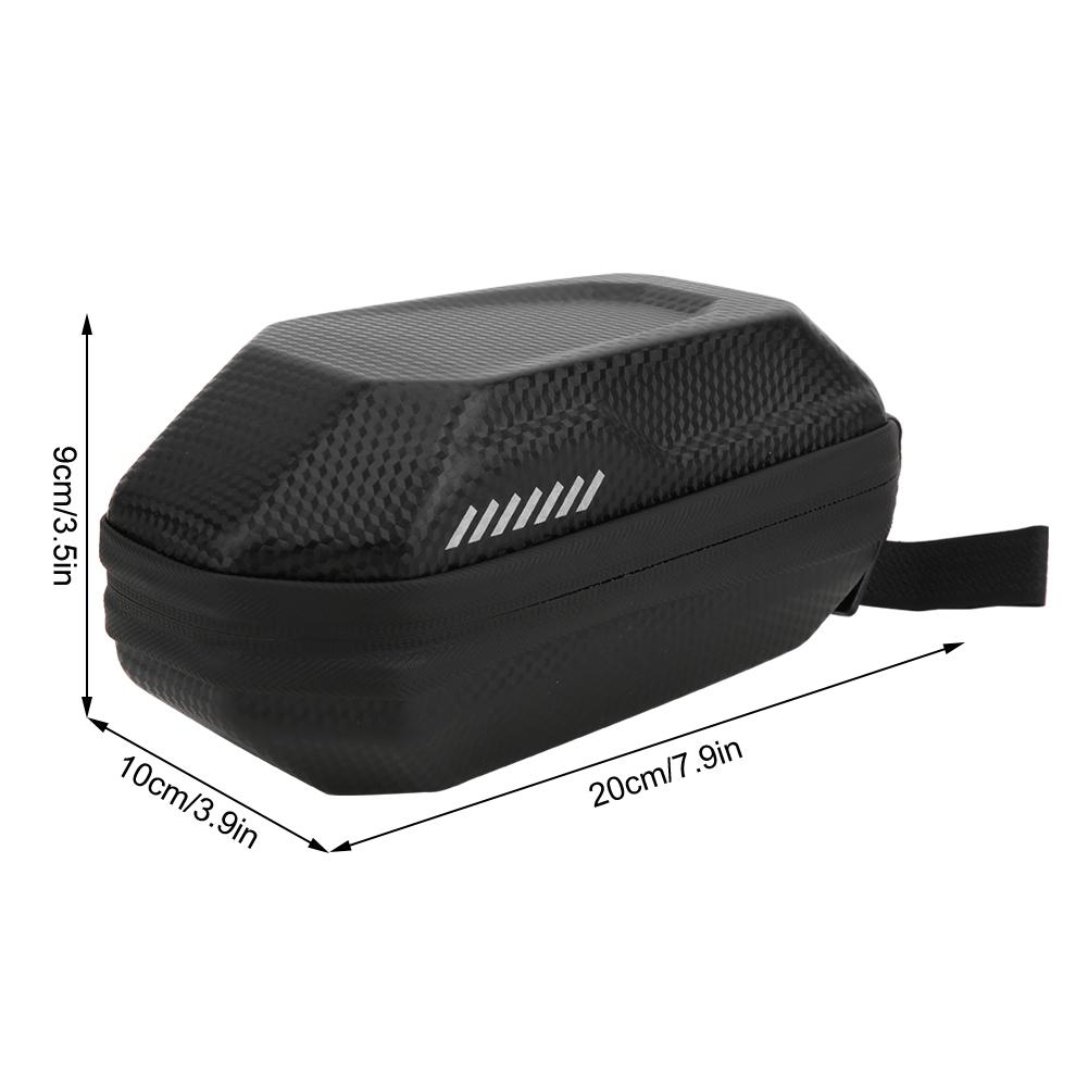 Mountain Bike Carbon Grain Waterproof Tail Rear Bag Large Capacity Hard Shell Seat Package Cycling Equipment