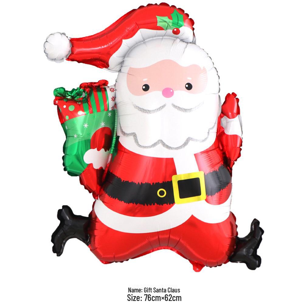 Christmas Cartoon Balloons: Santa, Snowman, Elk, Christmas Tree Decorations