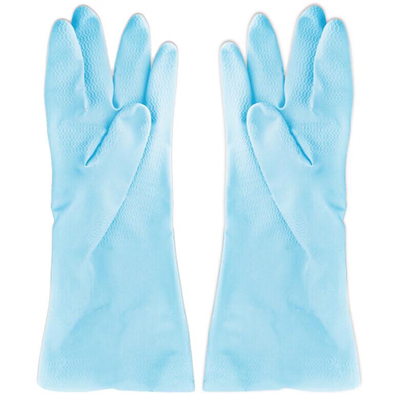 Chahua C78014 Fleece-Lined Rubber Household Gloves