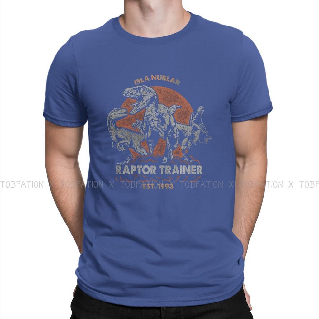 Jurassic Park Dinosaurs Film Pure Cotton TShirt Isla Nublar Raptor Trainer EST 1993  Classic T Shirt Leisure Men Tee Shirt