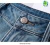 2025 New Retro High-Waist Women's Wide-Leg Denim Shorts with Chinese Embroidery - Summer Style