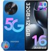Smartphone DOOGEE NOTE59 5G Android 15 - Ecran 6.56" HD+90Hz, 16GB RAM+128GB ROM (2TB Extensibil), 5150mAh, 13MP AI, 8MP, - Albastru - Stare foarte bună