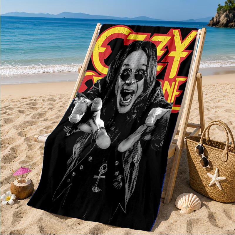 Ozzy Metal Legende Strandtuch Mikrofaser Strandtuch, Leicht und Schnelltrocknend, für Sommerreisen, Schwimmbad-Fan Geburtstagsgeschenk