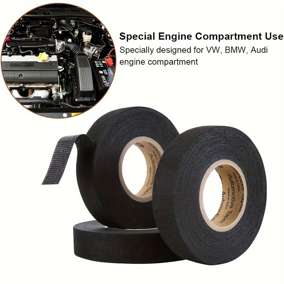 

19 мм x 15 м Тканевая лента для жгутов проводов, Тканевая лента для жгутов проводов, Клейкая тканевая лента для автомобиля, Жгутирование проводов Термостойкая 20mm