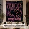 Custom Text Tapestry The Cure Print Wall Tapestry Indoor Living Room Wall Decor