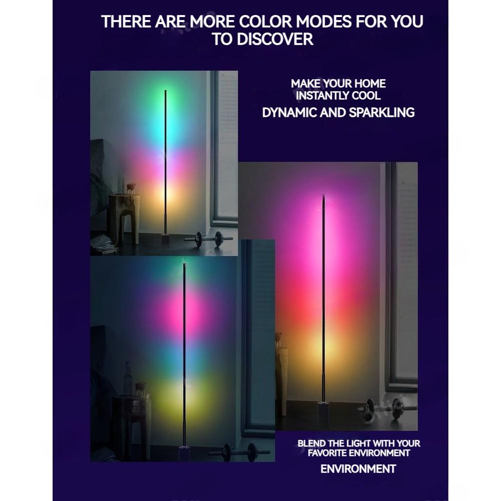 LED Modern Nordic Minimalist Light Living Room Bedroom Remote Control Luxury Standing Lights Household RGB Floor Lamp