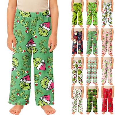 Children's Pyjamas Bottoms Printed Soft Comfortable Pyjama Children's Winter Pants