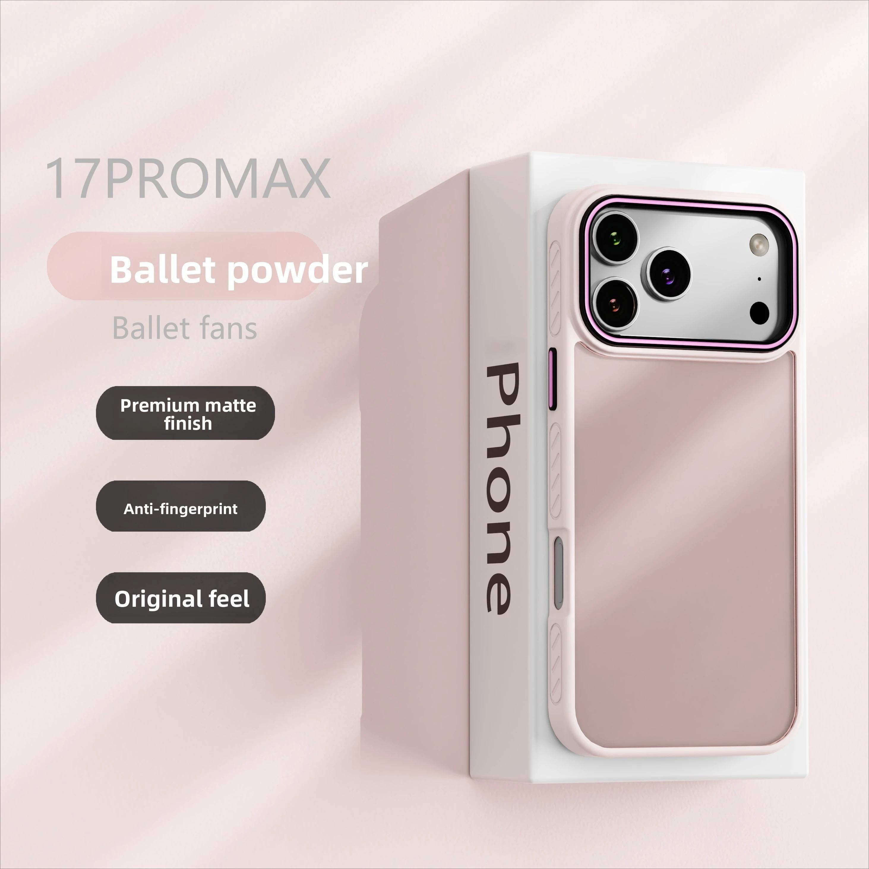 

New Matte candy clear Case for iPhone 17 Air 17pro 17promax 16 Promax 16e 15 Pro Max Plus Transparent coque Shockproof Cover iPhone 15
