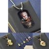 Unique Titanium Steel Animal Pendant Necklace Featuring Black Myth Wukong For Trendy Accessories