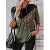 Women's T-shirt 3D Leopard Retro Print Fashion Long Sleeve Round Neck Regular Top Holiday Weekend Spring Autumn