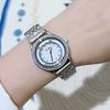 Personalized Leather Strap Watch Happy Diamond Ladies Watch Steel Strap Rose Gold Watch Femininity