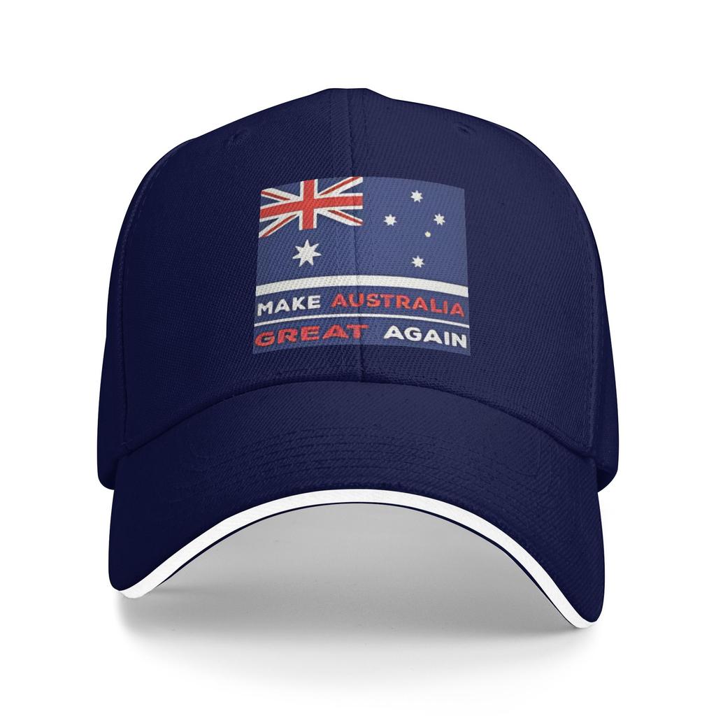 Make australia great again Casual Baseball Cap Summer  Trucker Hat Adjustable Tennis Skate Snapback Cap Men Baseball Caps