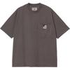 Carhartt WIP X Invincible Collaboration FW24 Pigment Dyed T-Shirt Pocket Label Logo Round Neck Short Sleeve T-Shirt Unisex Tops A242063-26-PG