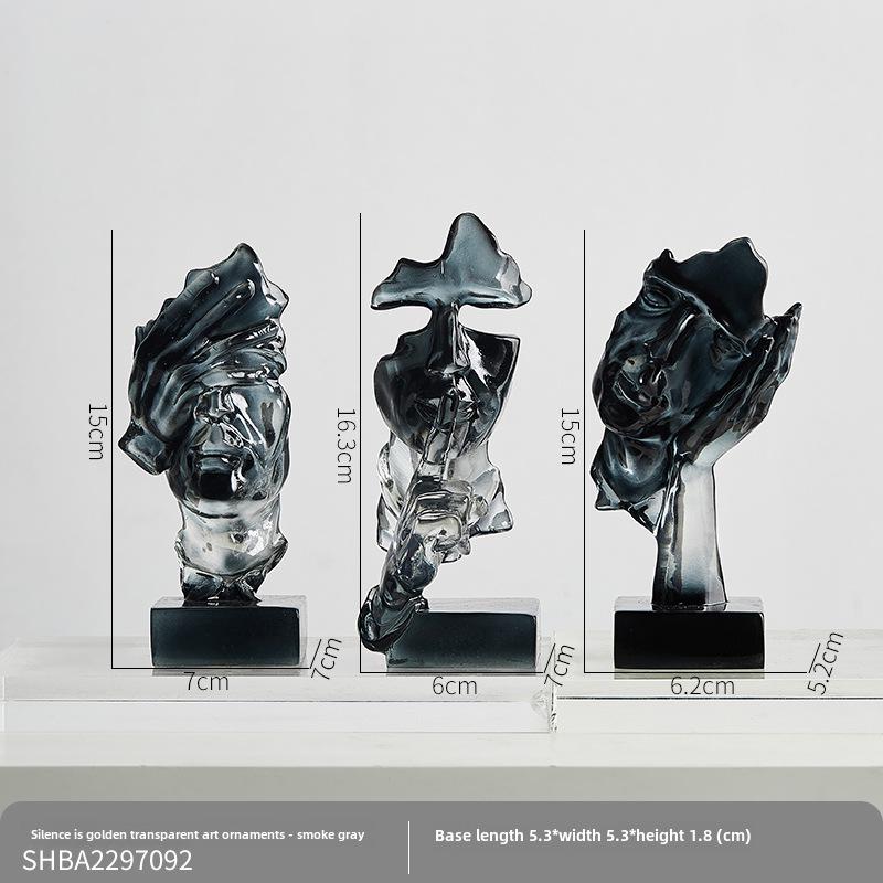 Modern Abstract Wine & TV Cabinet Decoration - Light Luxury for Living Room, Porch, or Office - Free Shipping