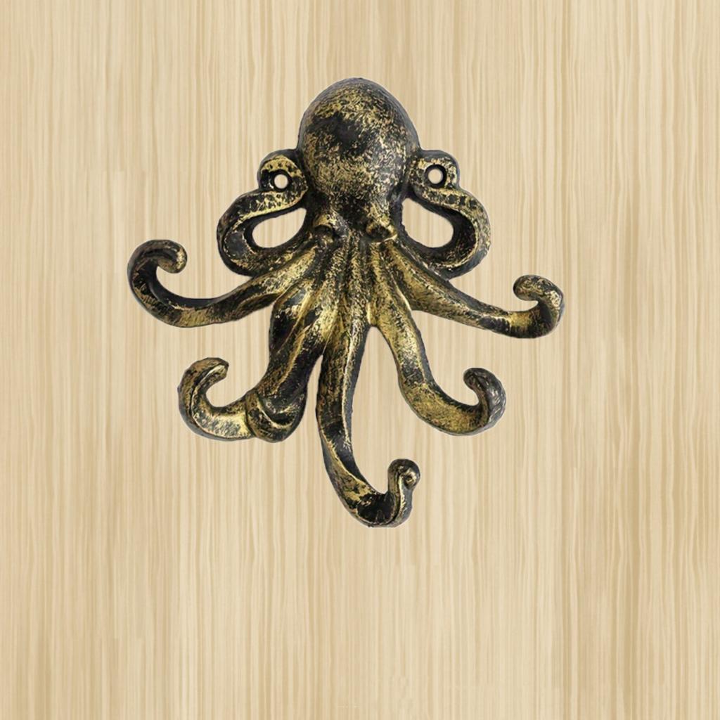 Vintage Wall Hook, Gold Coat Hook for Entryway Kitchen Bathroom