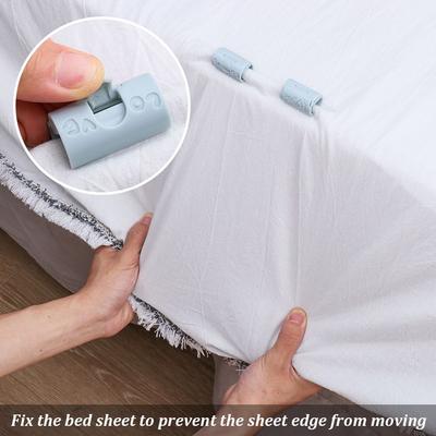 6PCS Unsichtbare Matratze Schnalle Klemme Nicht-slip Quilt Bettdecke Blatt Halter Blatt Clips Bett Heringe