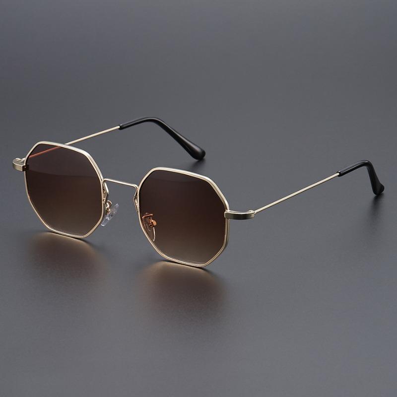 High Quality Glamorous High End Retro Trendy Alloy Metal Square Shaped Multi Colored Female For Both Sun Glasses