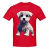 Unisex Westie Pet Dog Cute T Shirt Vintage Oversized Cotton Crewneck Sleeve Shirt Unisex