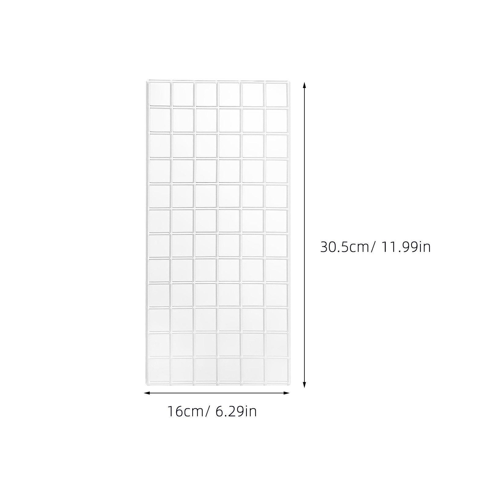 

4Pcs Baking Accessories Fondant Stamp Mold Cake Mold Transparent Plastic Imprint Mats Flexible Reusable for Candy Chocolates