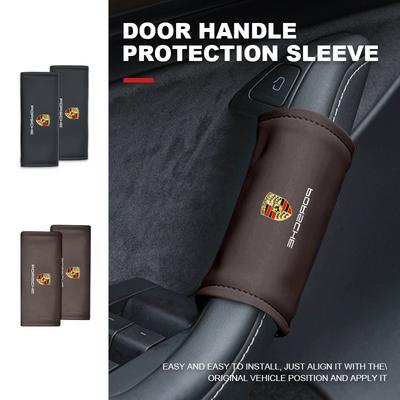 Pour Poignée Intérieure de Porte de Voiture Protecteur Poignée d'Accoudoir Cache Décoratif Boîte Boxster Cayenne Panamera Macan Cayman 911 918 996