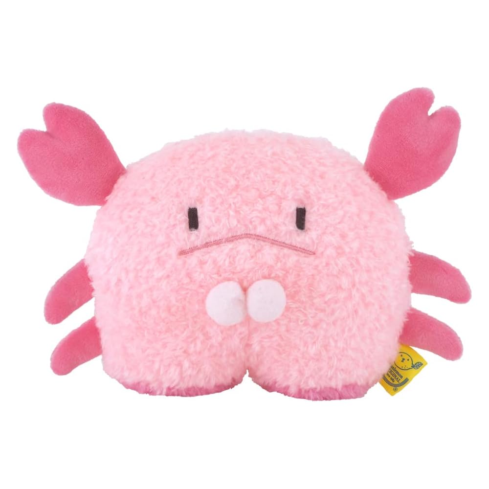 Sunlemon Fuwafuwa Tatton Crab Plush Toy Pink S 17x11x6cm Animal Stuffed Animal