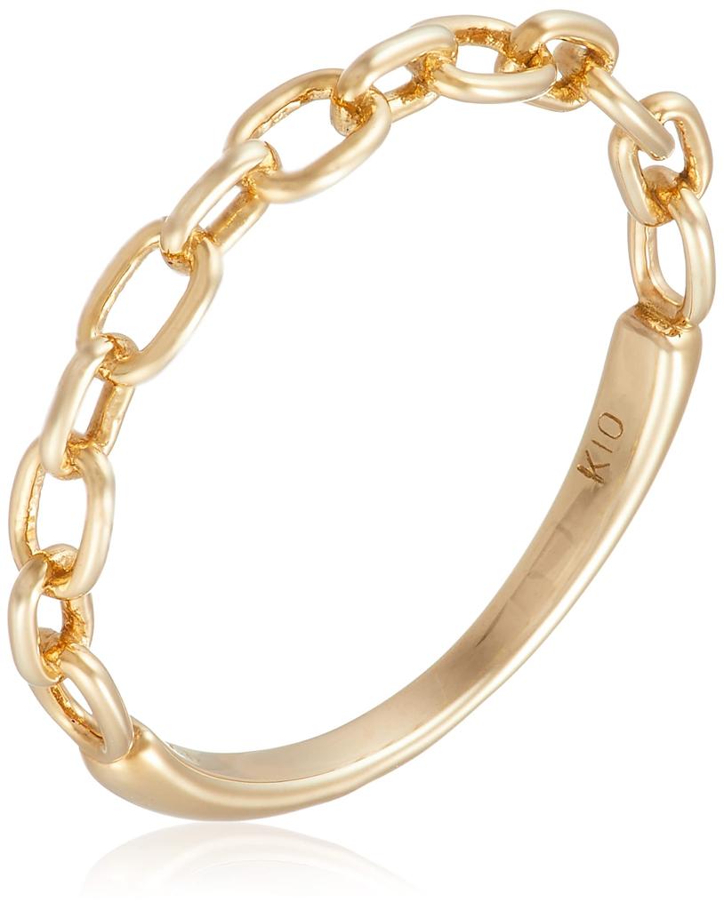 Vendome Yellow Gold Ring GJVR029409YG K10 Chain Ring 09 [VA Aoyama] No.