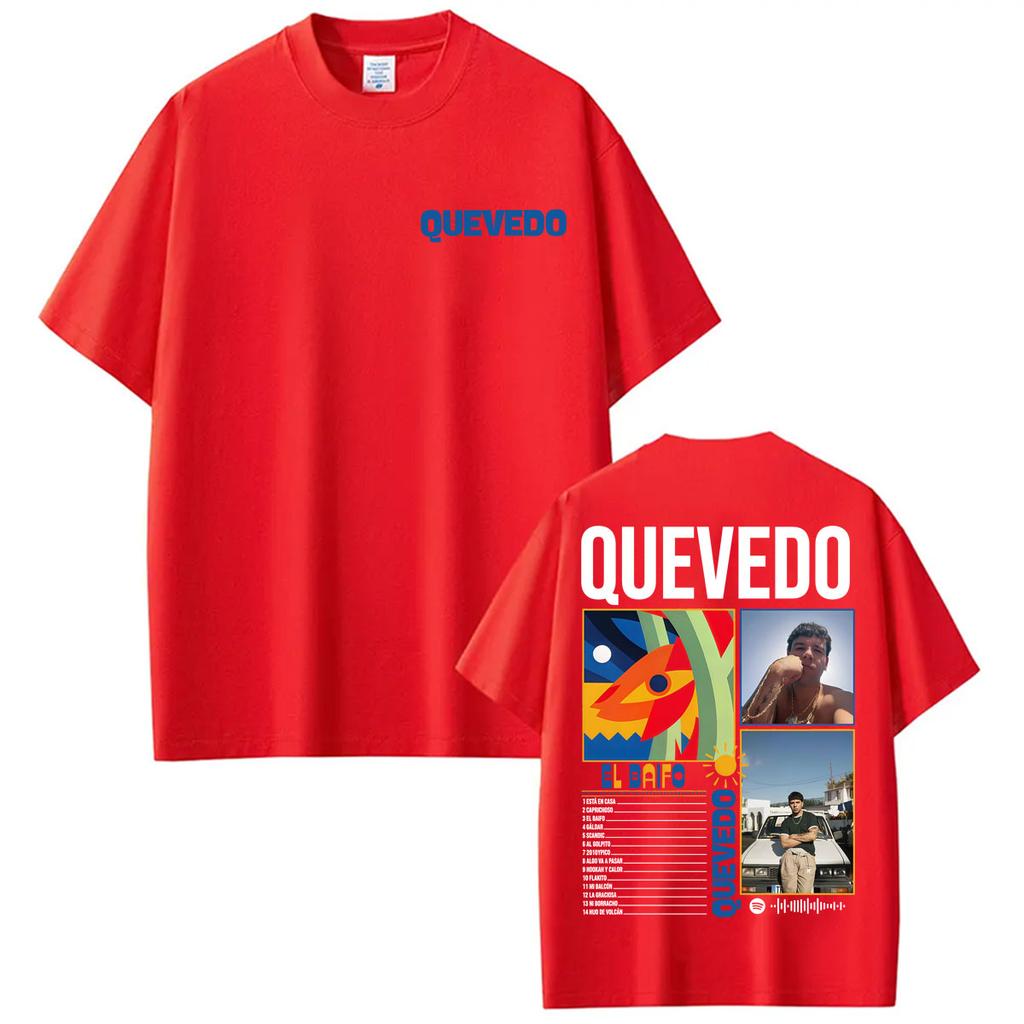 Rapper Quevedo 2026 EL BAIFO Graphic Tshirts for Unisex Women Harajuku Vintage Gothic T Shirt Casual 100 Cotton Oversized Tshirt