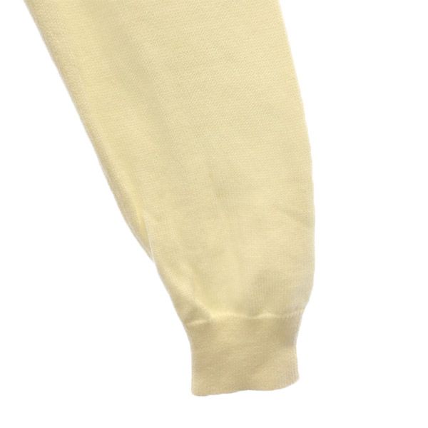 LACOSTE Overall handle Long sleeve knit S Blue x white sweater Men's Used