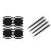 8PCS New Carbon Fiber Car Door Bowl Handle Reflective Paint Anti-collision sticker General-Purpose 3D Carbon Fiber Car Sticker