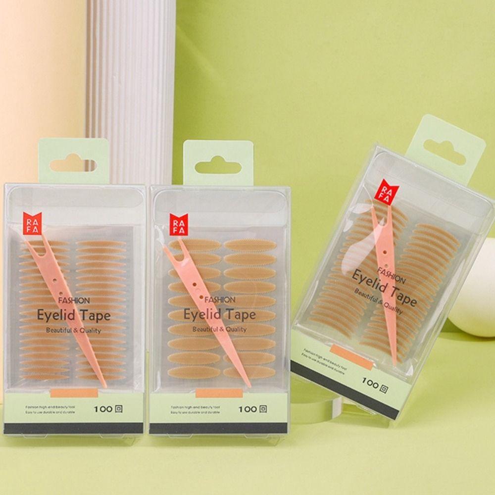 

100 шт., оливковая лента для двойного века S/L, кружевная паста для век, натуральные невидимые наклейки для глаз для женщин