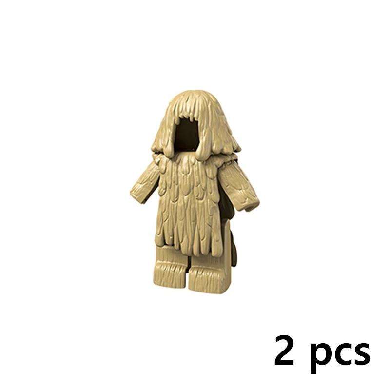 DIY Accessories Swat Weapon Soldier Guns Fence Ghillie Suits bricks WW2 Army MOC Parts Building Block Military Scene Series Toy