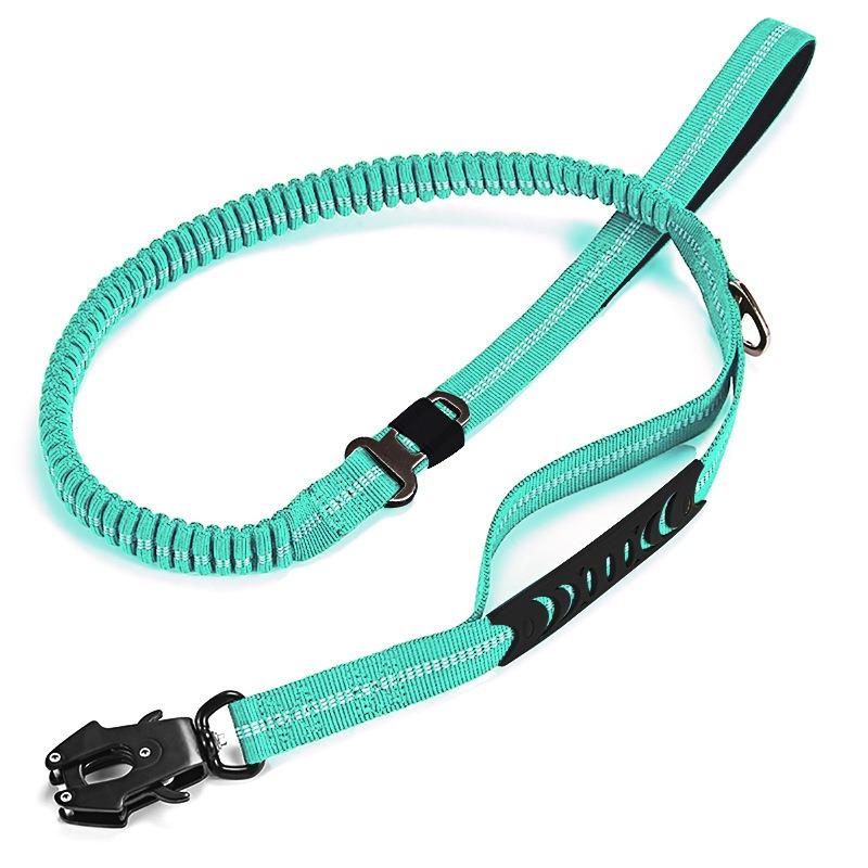 Bungee-Hundeleine mit Schnellverschluss-Schnalle - Verstellbare elastische Trainingsleine, Froschclip für Laufen im Freien, Spaziergänge, Taktische Nutzung