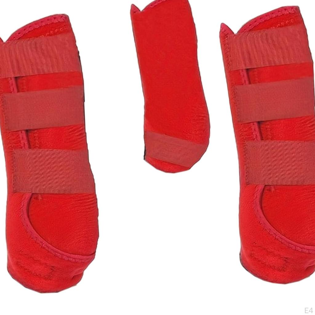 4 Horse Boot Leg Protectors Portable Multifunctional Professional Wraps Front Rear Legs