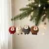 4PCS/Set Felt Deer Christmas Tree Ornaments Wool Felt Elk Hanging Pendant  Xmas