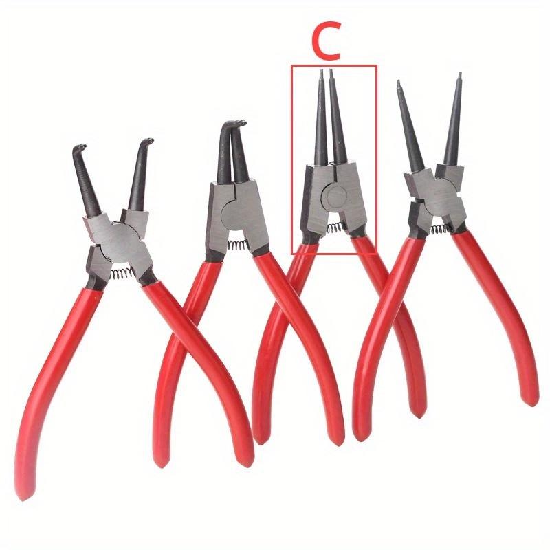 

7 Retainer Ring Circlip Pliers Internal External Circlip Pliers Tip Straight Bent Jaw for Ring Remover Retaining C