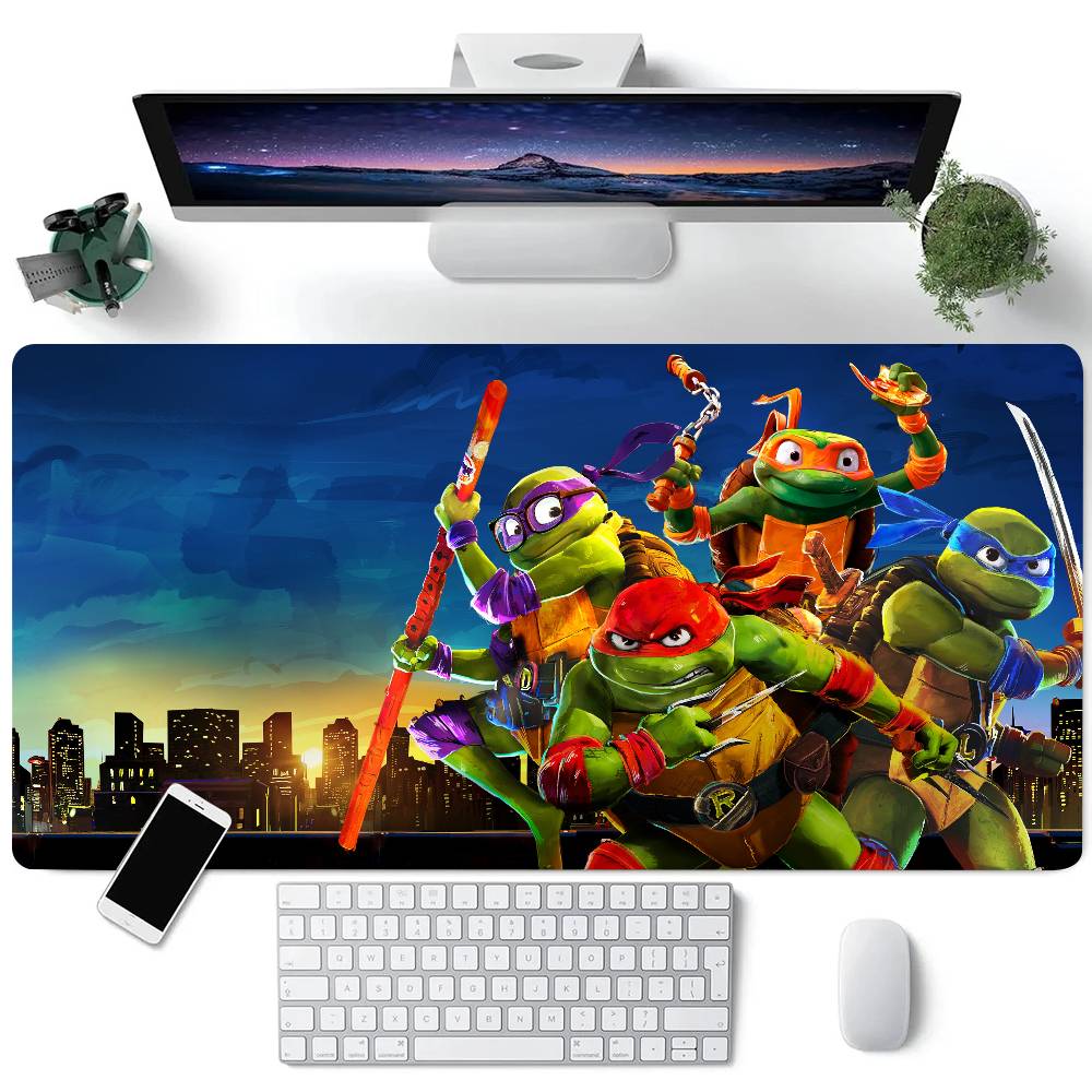 N-Ninja T-Turtles Mousepad Large Keyboard Desk Mat Gaming Mouse Pad LockEdge Non-slip Mat