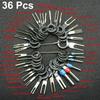 36/18/11/3 Pcs Car Plug Terminal Removal Tool Pin Needle Retractor Pick Electrical Wire Puller Hand Tools Kit