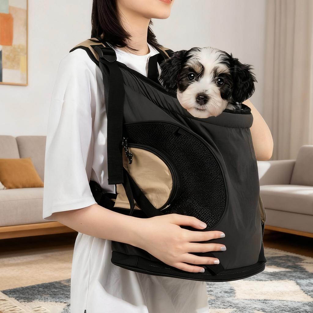 Bequemer Haustier-Brustrucksack Mit Belüftetem Design Sichere Katzentransporttasche Fronttragetasche Für Outdoor-Abenteuer