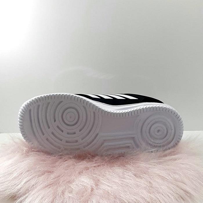 Bestof 074 Black Sneaker Flat Sole Lightweight Comfortable Sports Couple Shoes