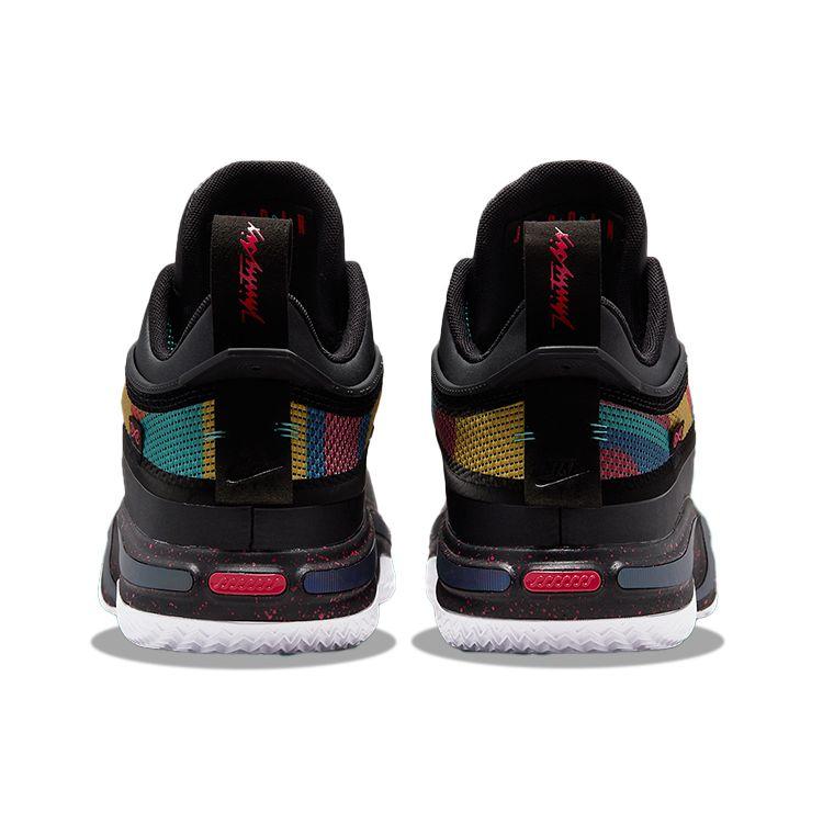 Air Jordan 36 Low Black Multi-Color Men Sneakers Washed-Teal Vivid-Sulfur Rush-Pink DH0833-063