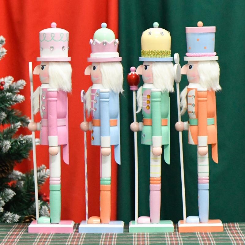 Intricately Carves Wood Soldier Christmas Soldier Festival Christmas  Soldier Decorations Fine Craft