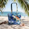 Urlaubs-Reise-Tote, gesteppte Schildkröten-Tasche, Damen-Schultertasche für Strand und Meer, einzigartiges Sommer-Accessoire, Handtasche mit Aufdruck für den täglichen Weg, süßes Tiermuster