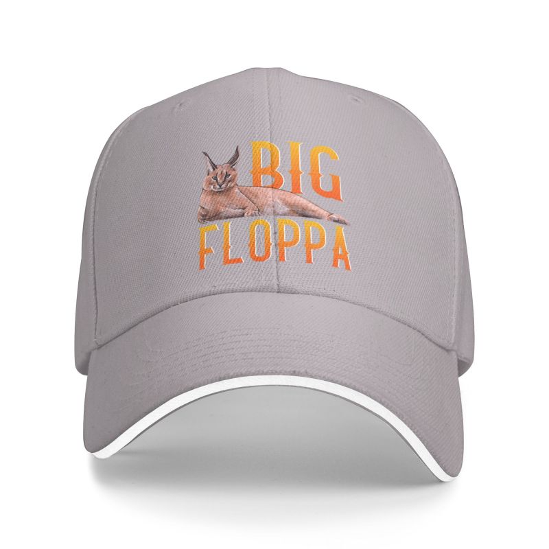 Personalized Big Floppa Meme Baseball Cap Unisex Women Breathable Cute Caracal Cat Dad Hat Outdoor