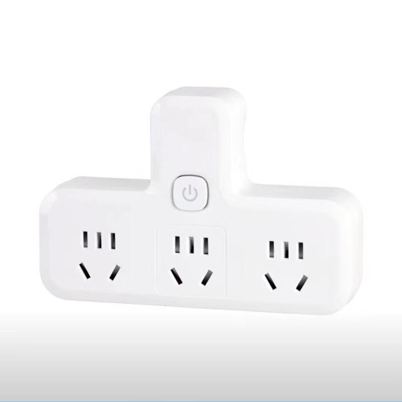 Compact Multi-Socket USB Adapter with Blue Light Switch for Home Use
