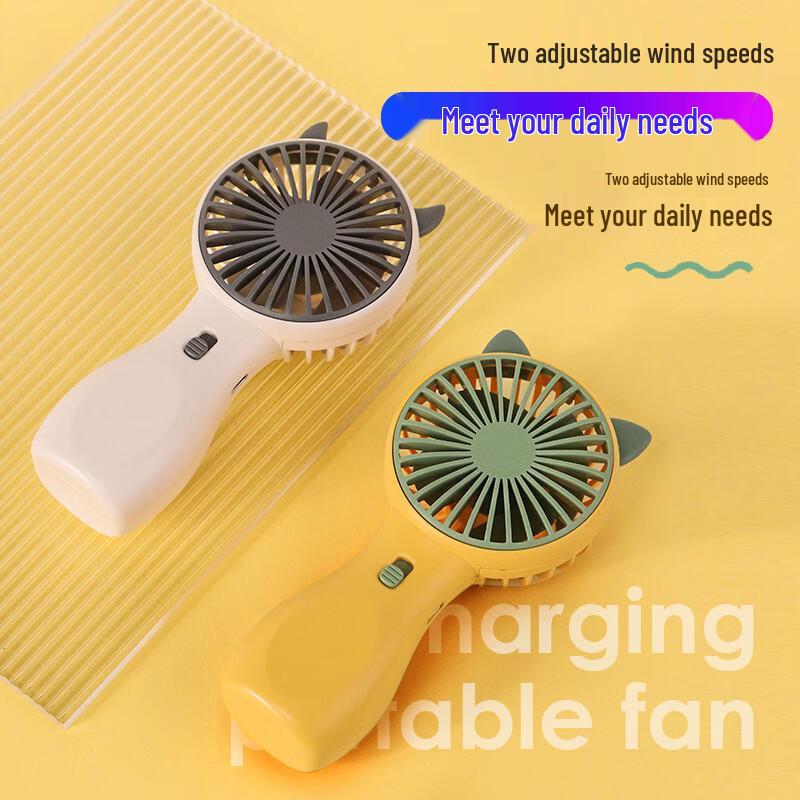 WEZHO Tragbarer Taschenventilator mit Katzenohren