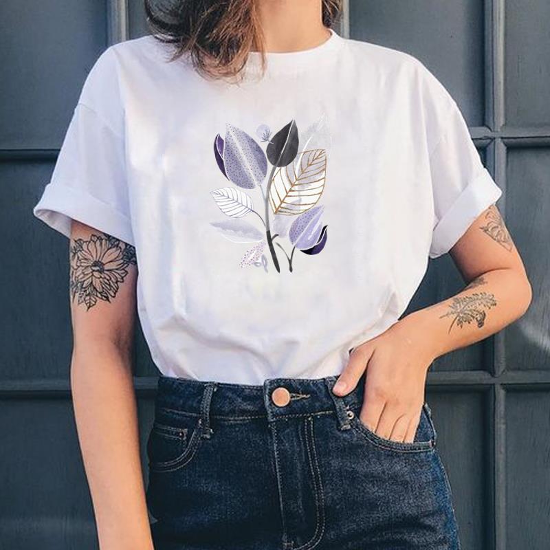 

(Азиатский размер) Женская футболка с принтом, милая акварельная милая верхняя модная футболка 90-х годов, женская летняя женская футболка, футболки с короткими рукавами и графикой