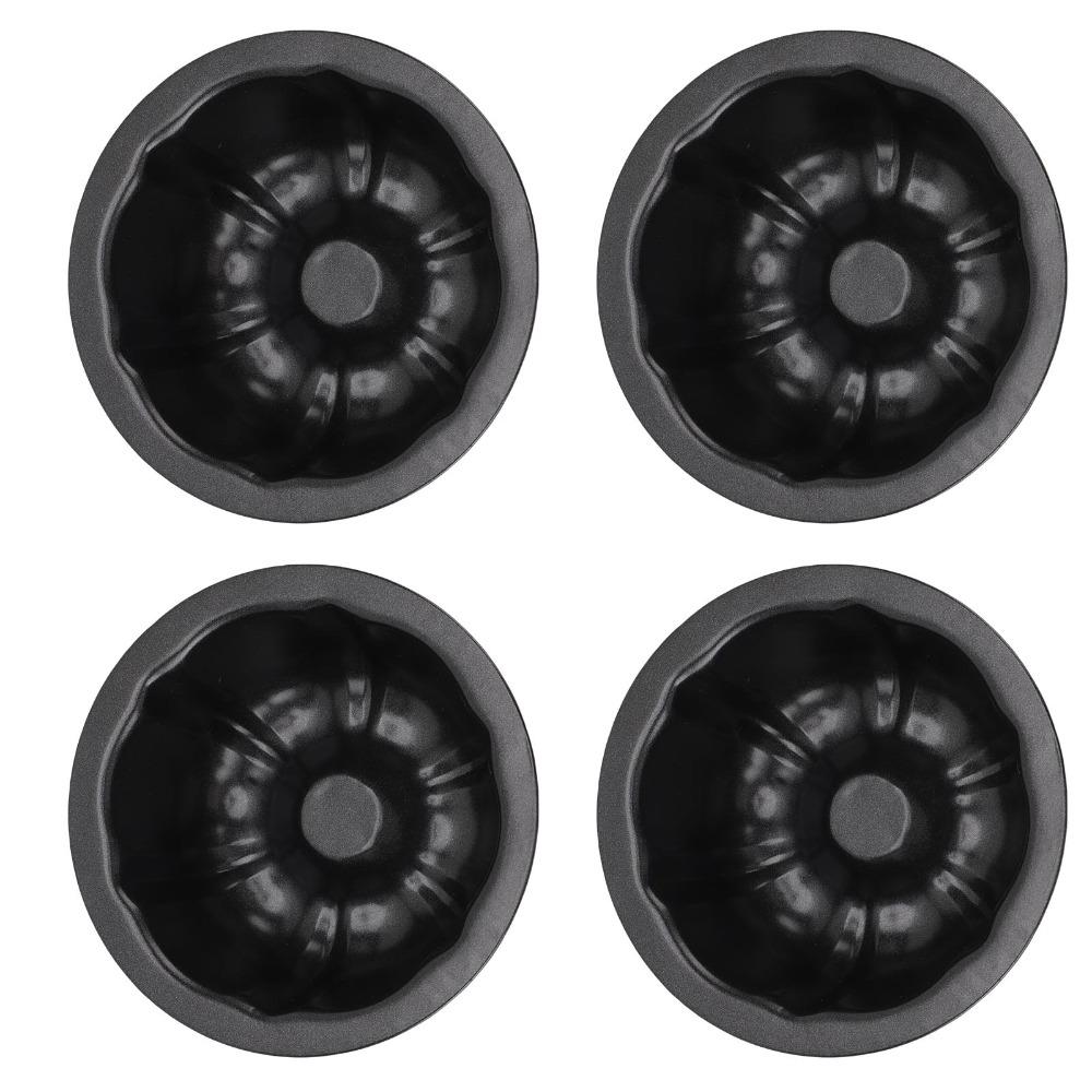 4pcs Chrysanthemum Pumpkin Cake Pans Round Shape Kugelhopf Mold Fluted Baking Cake Pans  Baking