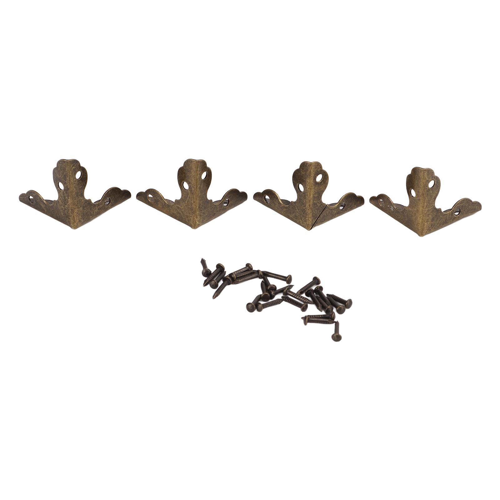 

20 шт. Металлические угловые протекторы в винтажном стиле, элегантные треугольные угловые накладки премиум-класса из железа для деревянных